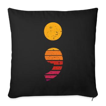 Debugging Programmer Funny Code Vintage Debug - Sofakissenbezug 45 x 45 cm - Schwarz - Vorne