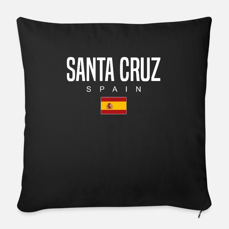 Santa Cruz Spanien - Sofakissenbezug 45 x 45 cm - Schwarz