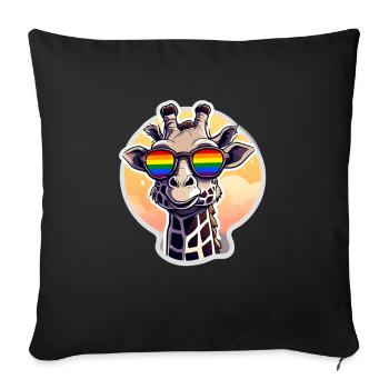 Pride Month LGBTQIA+ LGBTQ - Sofa pillowcase 17,3'' x 17,3'' (45 x 45 cm) - black - Front