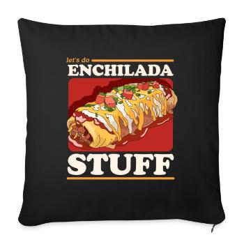 Enchilada Mexican Enchiladas Gift - Sofa pillowcase 17,3'' x 17,3'' (45 x 45 cm) - black - Front