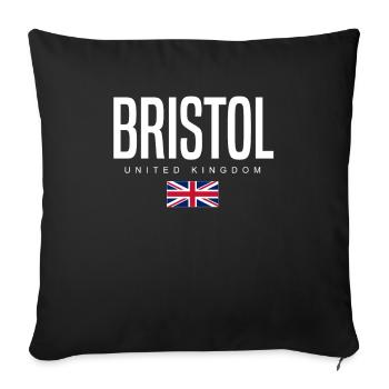 Bristol Vereinigtes Königreich - Sofakissenbezug 45 x 45 cm - Schwarz - Vorne
