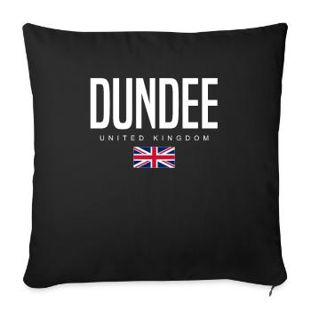 Dundee Vereinigtes Königreich - Sofakissenbezug 45 x 45 cm - Schwarz - Vorne