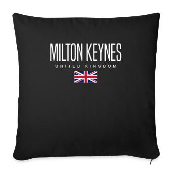 Milton Keynes Vereinigtes Königreich - Sofakissenbezug 45 x 45 cm - Schwarz - Vorne