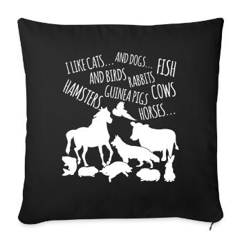 Veterinary Assistant Veterinarian - Sofa pillowcase 17,3'' x 17,3'' (45 x 45 cm) - black - Front