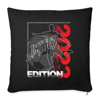 Édition Limitée 2023 Édition Limitée Football - Housse de coussin décorative 45 x 45 cm - noir - Devant