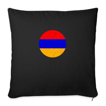 Armenia Vintage Armenian Flag Armenian - Sofa pillowcase 17,3'' x 17,3'' (45 x 45 cm) - black - Front