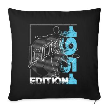 Édition limitée 1951 Édition limitée Football - Housse de coussin décorative 45 x 45 cm - noir - Devant