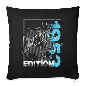 Édition limitée 1953 Édition limitée Football - Housse de coussin décorative 45 x 45 cm - noir - Devant