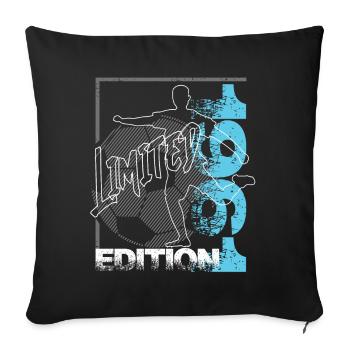 Édition limitée 1961 Édition limitée Football - Housse de coussin décorative 45 x 45 cm - noir - Devant