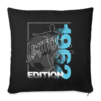 Édition limitée 1962 Édition limitée Football - Housse de coussin décorative 45 x 45 cm - noir - Devant