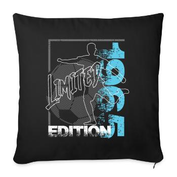 Édition limitée 1965 Édition limitée Football - Housse de coussin décorative 45 x 45 cm - noir - Devant