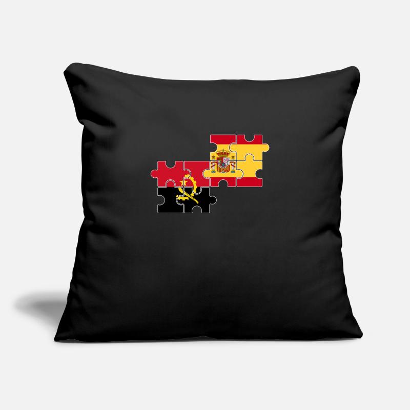 Angola Spanien Flagge Spanisch Angolaner Sofakissenbezug 45 x 45 cm