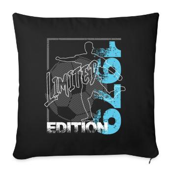 Limited Edition 1979 Limited Edition Football - Sofa pillowcase 17,3'' x 17,3'' (45 x 45 cm) - black - Front