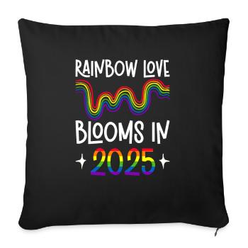 Gay Pride 2025 Wedding Gay Marriage - Sofa pillowcase 17,3'' x 17,3'' (45 x 45 cm) - black - Front