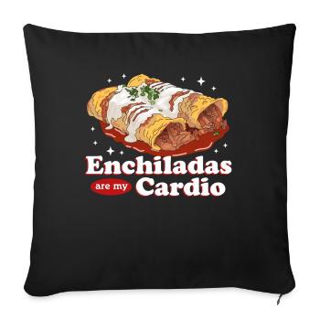 Enchilada Mexican Food Enchiladas Gift - Sofa pillowcase 17,3'' x 17,3'' (45 x 45 cm) - black - Front