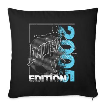 Limited Edition 2005 Limited Edition Football - Sofa pillowcase 17,3'' x 17,3'' (45 x 45 cm) - black - Front