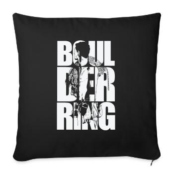 L’escalade de bloc est le meilleur sport - Housse de coussin décorative 45 x 45 cm - noir - Devant