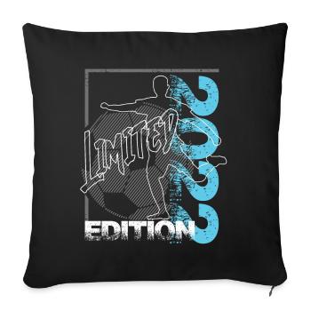 Édition limitée 2022 Édition limitée Football - Housse de coussin décorative 45 x 45 cm - noir - Devant