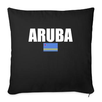 Aruba Aruban Flag Arubans - Sofa pillowcase 17,3'' x 17,3'' (45 x 45 cm) - black - Front
