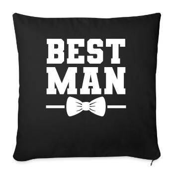 Bachelorette Hen Party Gift - Sofa pillowcase 17,3'' x 17,3'' (45 x 45 cm) - black - Front