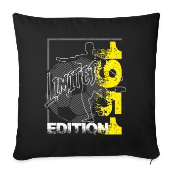 Édition limitée 1951 Édition limitée Football - Housse de coussin décorative 45 x 45 cm - noir - Devant