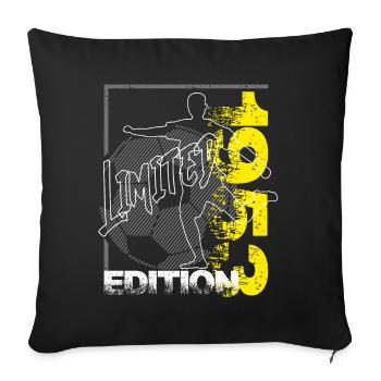 Édition limitée 1953 Édition limitée Football - Housse de coussin décorative 45 x 45 cm - noir - Devant