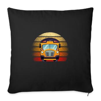 Bus Driver Bus Driver Bus Schuhlbus Gift - Sofa pillowcase 17,3'' x 17,3'' (45 x 45 cm) - black - Front