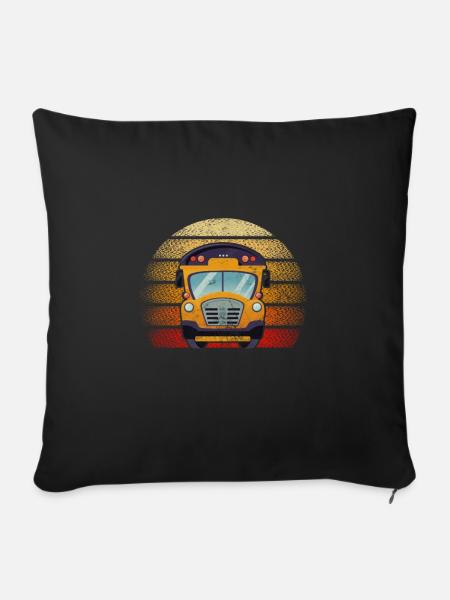 Busfahrer - Sofakissenbezug 45 x 45 cm - Schwarz
