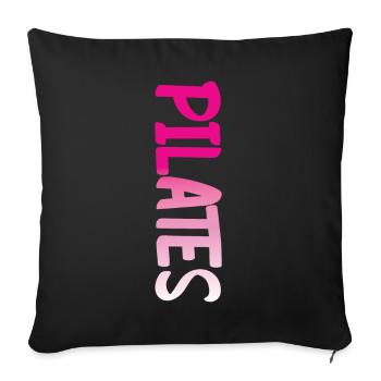 Pilates Instructor Teacher Pilates - Sofa pillowcase 17,3'' x 17,3'' (45 x 45 cm) - black - Front