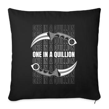 One In A Quillion Butcher Knife Collectible Knife - Sofa pillowcase 17,3'' x 17,3'' (45 x 45 cm) - black - Front