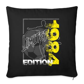 Limited Edition 1984 Limited Edition Football - Sofa pillowcase 17,3'' x 17,3'' (45 x 45 cm) - black - Front