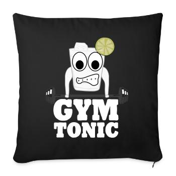 Gymnase Soulevé de terre Motivation Musculation - Housse de coussin décorative 45 x 45 cm - noir - Devant