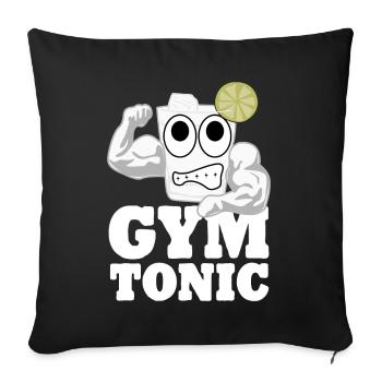 Muscles Motivation Bodybuilding Gym - Sofa pillowcase 17,3'' x 17,3'' (45 x 45 cm) - black - Front