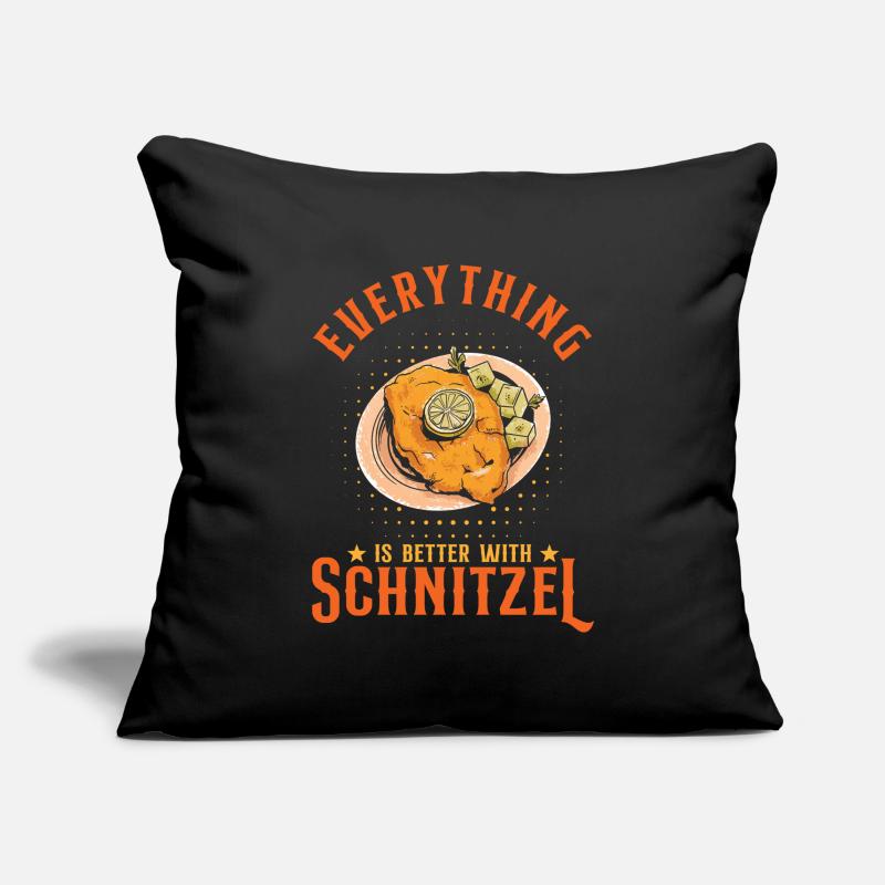 Everything Is Better With Schnitzel Sofa pillowcase 17,3'' x 17,3'' (45 x 45 cm)