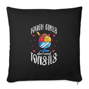 Glace - Housse de coussin décorative 45 x 45 cm - noir - Devant