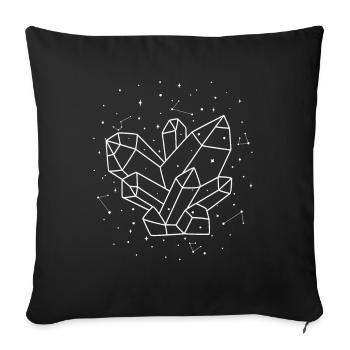 Sternbild Mineral Collecting Constellation - Sofa pillowcase 17,3'' x 17,3'' (45 x 45 cm) - black - Front