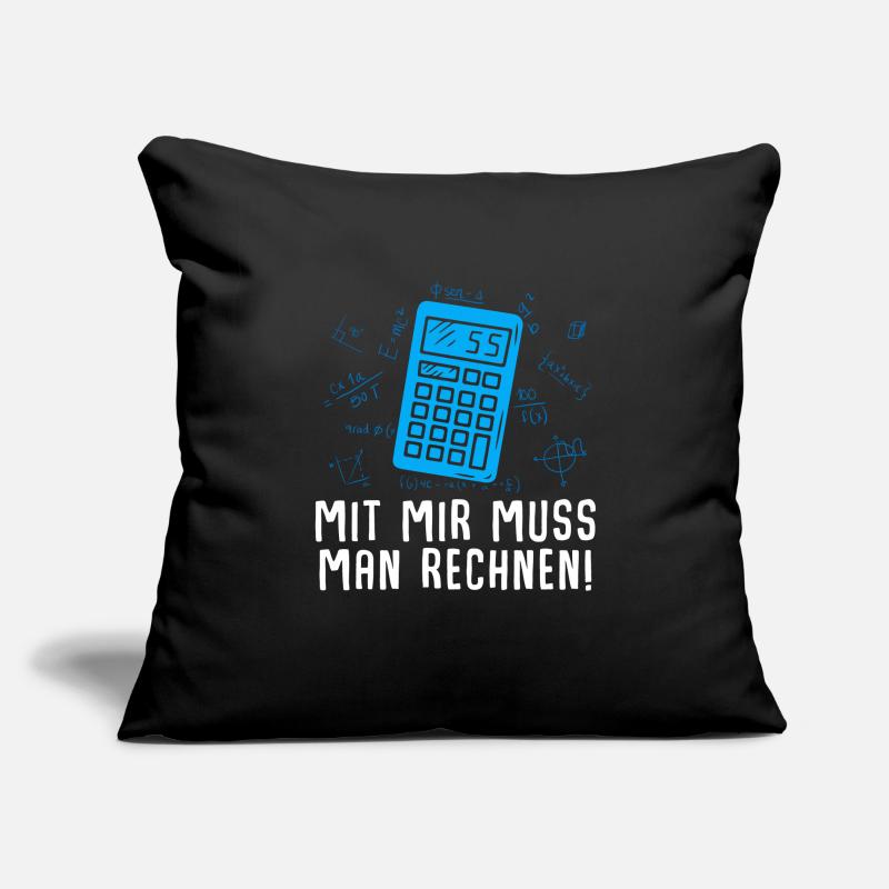 Math mathematics teacher calculator Sofa pillowcase 17,3'' x 17,3'' (45 x 45 cm)