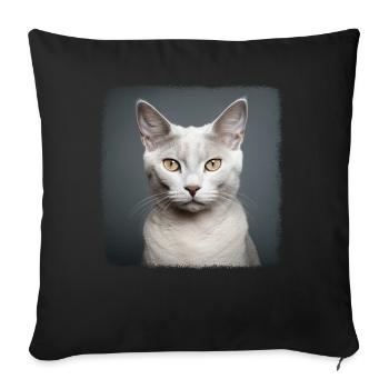 Burmilla Kitten Burmilla Cat - Sofa pillowcase 17,3'' x 17,3'' (45 x 45 cm) - black - Front