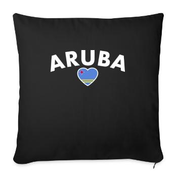 Aruba Aruban Flag Arubans - Sofa pillowcase 17,3'' x 17,3'' (45 x 45 cm) - black - Front