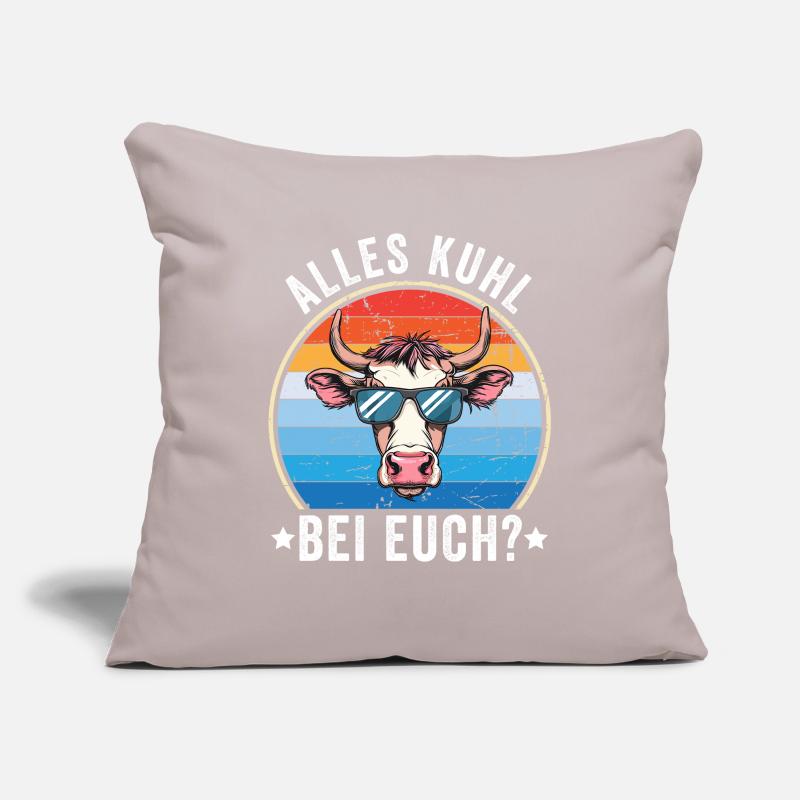 Est-ce que tout est cool avec vous ? - Conception de vache Housse de coussin décorative 45 x 45 cm