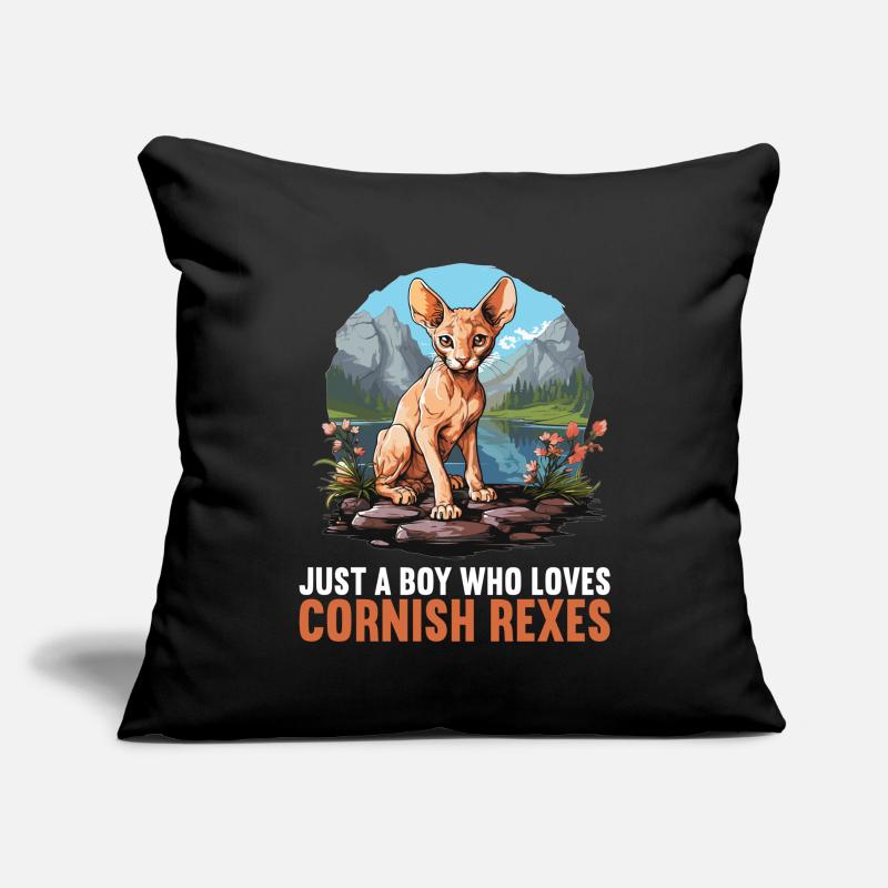 Cornish Rex Kätzchen Cornish Rex Katze Sofakissenbezug 45 x 45 cm