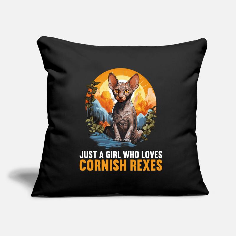 Cornish Rex Kätzchen Cornish Rex Katze Sofakissenbezug 45 x 45 cm