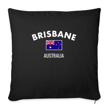 Brisbane Australia Australia Australian Flag - Sofa pillowcase 17,3'' x 17,3'' (45 x 45 cm) - black - Front