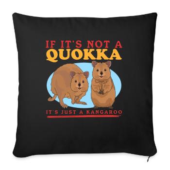 Quokka Short-tailed Kangaroos Quokkas Gift - Sofa pillowcase 17,3'' x 17,3'' (45 x 45 cm) - black - Front