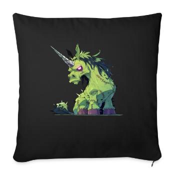 Unicorn Halloween Japanese Unicorn - Sofa pillowcase 17,3'' x 17,3'' (45 x 45 cm) - black - Front