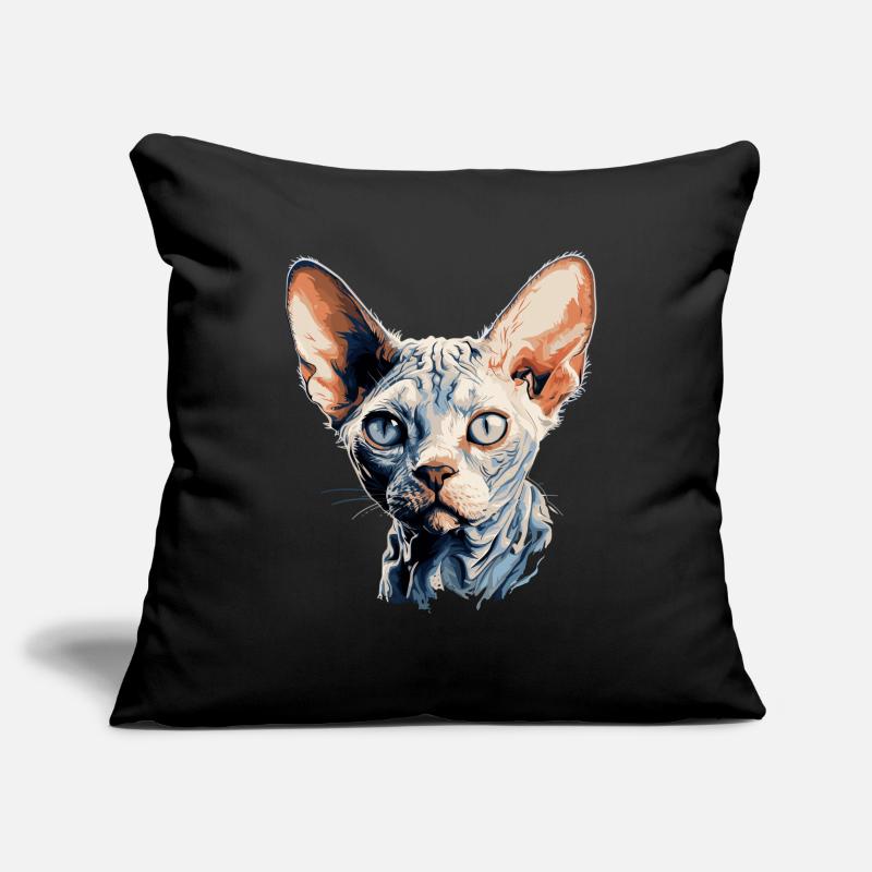 Devon Rex Kätzchen Devon Rex Katze Sofakissenbezug 45 x 45 cm