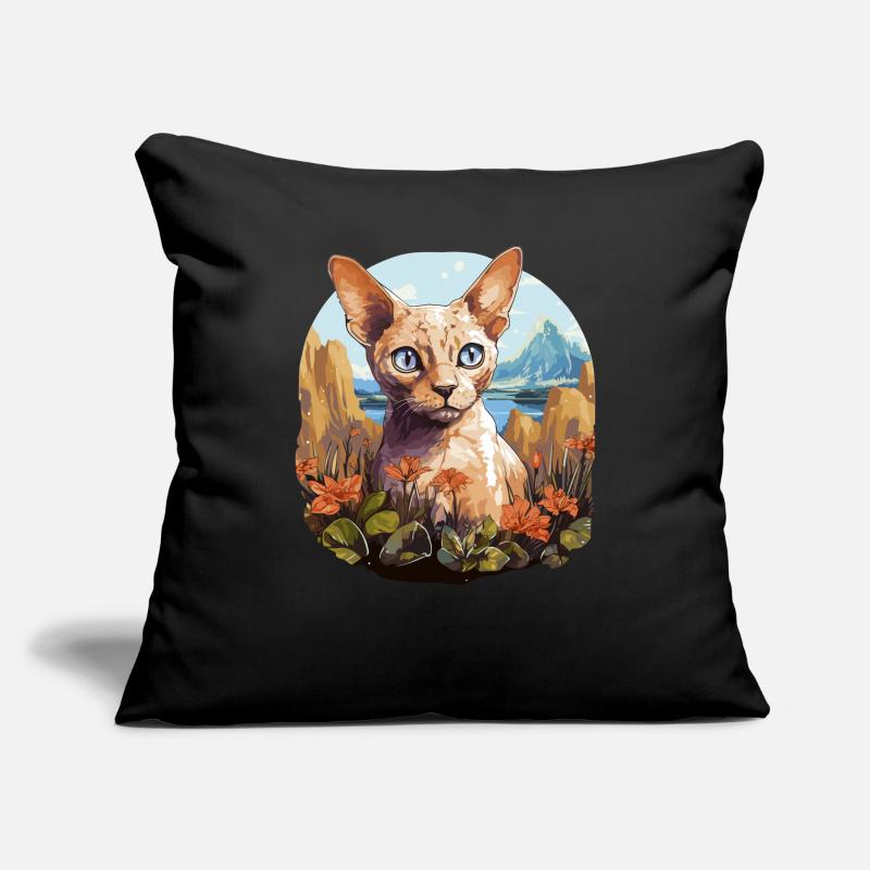 Devon Rex Kätzchen Devon Rex Katze Sofakissenbezug 45 x 45 cm