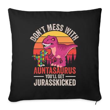 Autism Awareness Day Autistic Gift - Sofa pillowcase 17,3'' x 17,3'' (45 x 45 cm) - black - Front