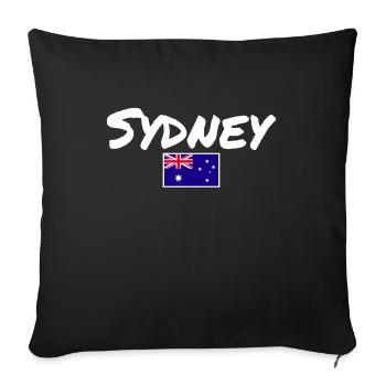 Sydney Australia Australia Australian Flag - Sofa pillowcase 17,3'' x 17,3'' (45 x 45 cm) - black - Front