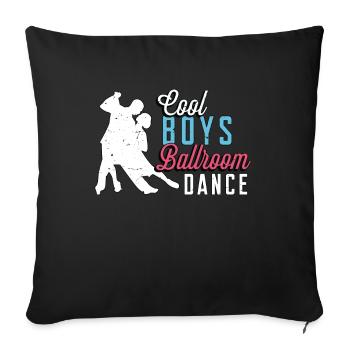 Danse de salon Cool Boys Danse de salon Danse - Housse de coussin décorative 45 x 45 cm - noir - Devant